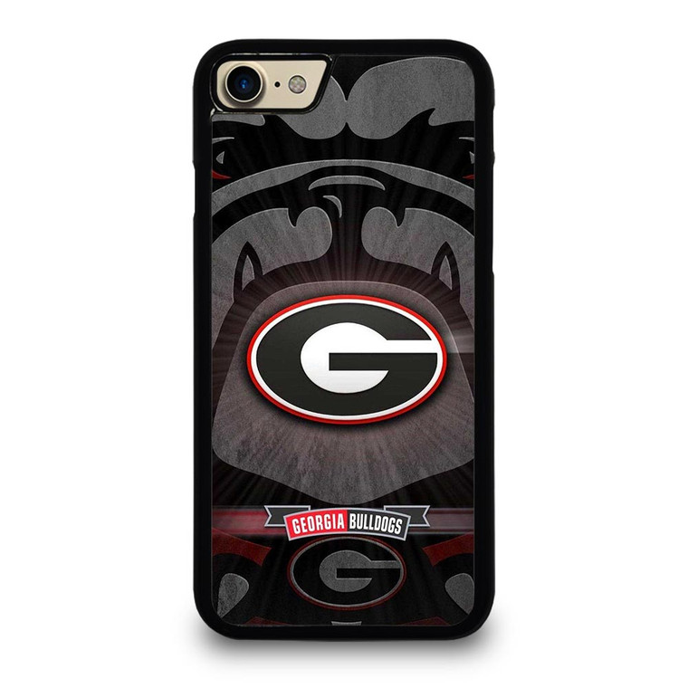 UNIVERSITY OF GEORGIA BULLDOGS UGA BLACK iPhone 7 Case
