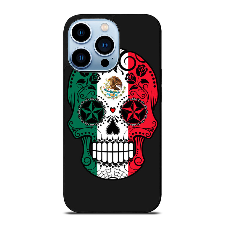 MEXICO SKULL SKELETON FLAG iPhone 13 Pro Max Case