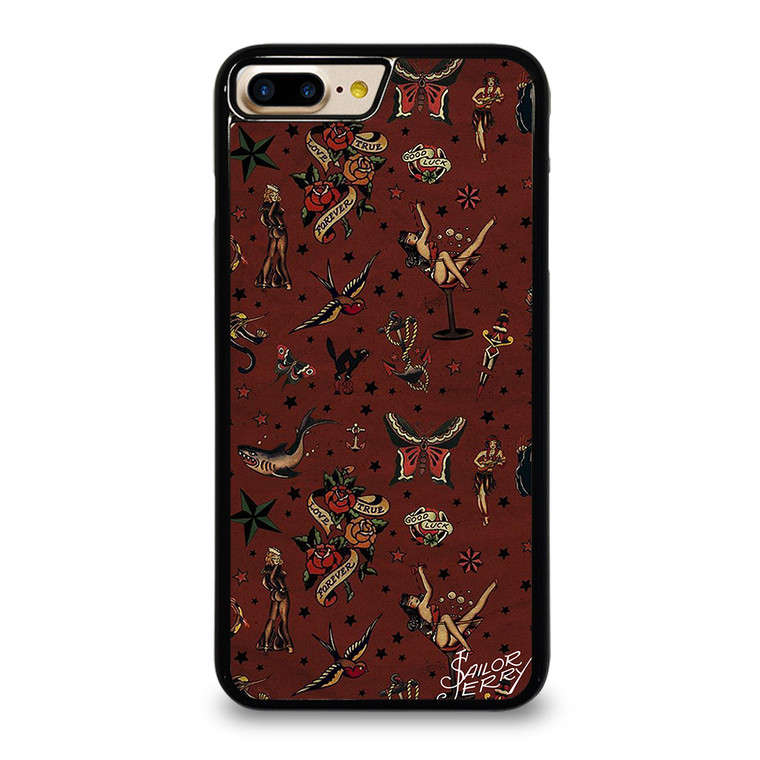 SAILOR JERRY TATTOO PATTERN iPhone 7 Plus Case