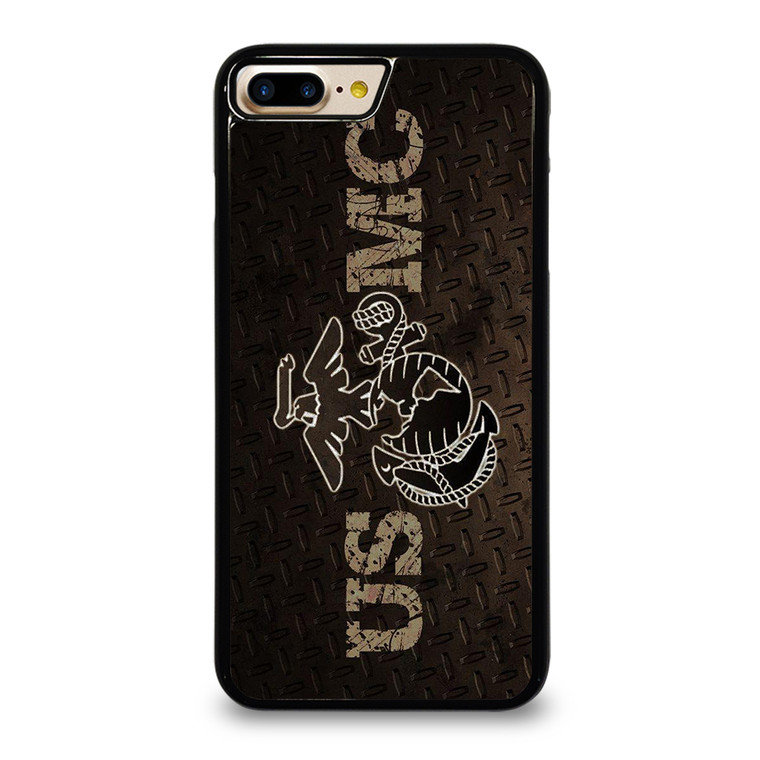 UNITED STATED MARINE CORPS METAL LOGO iPhone 7 Plus Case