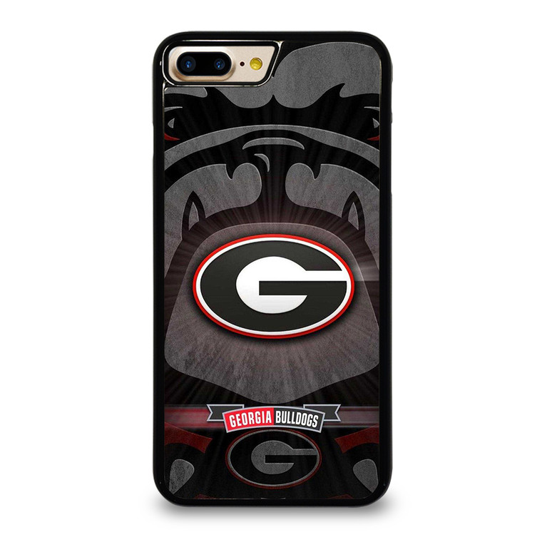 UNIVERSITY OF GEORGIA BULLDOGS UGA BLACK iPhone 7 Plus Case