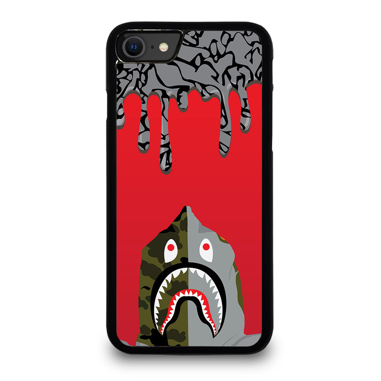 BAPE CAMO MELTED ARTWORK iPhone SE 2020 Case