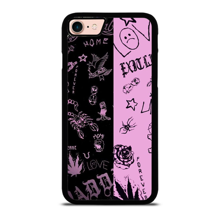 LIL PEEP TATTOO COLLAGE iPhone 8 Case