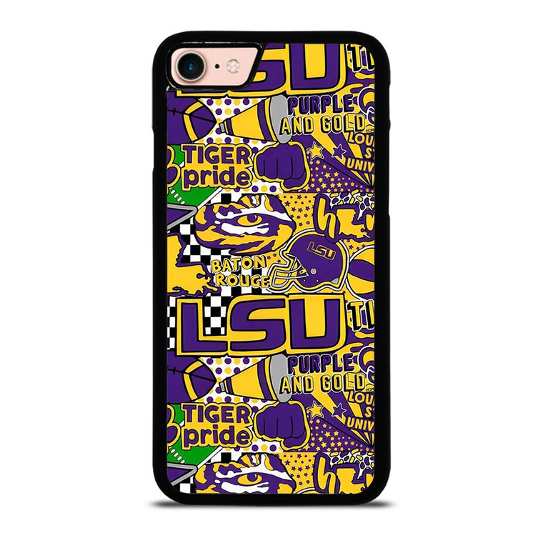 LSU Tigers UNIVERSUTY COLLAGE iPhone 8 Case LSU Tigers UNIVERSUTY COLLAGE iPhone 8 Case