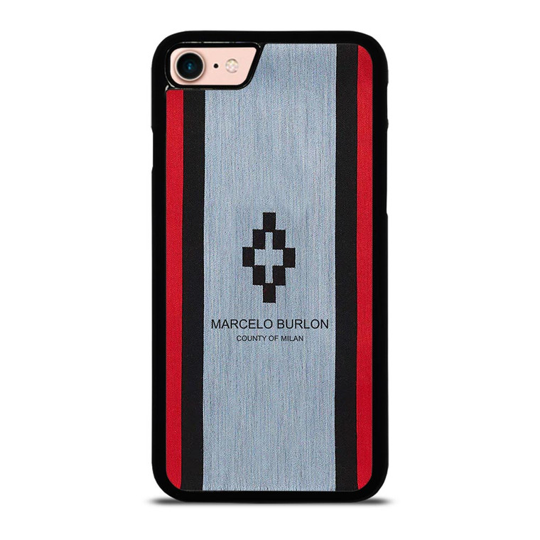 MARCELO BURLON STRIPE LOGO iPhone 8 Case