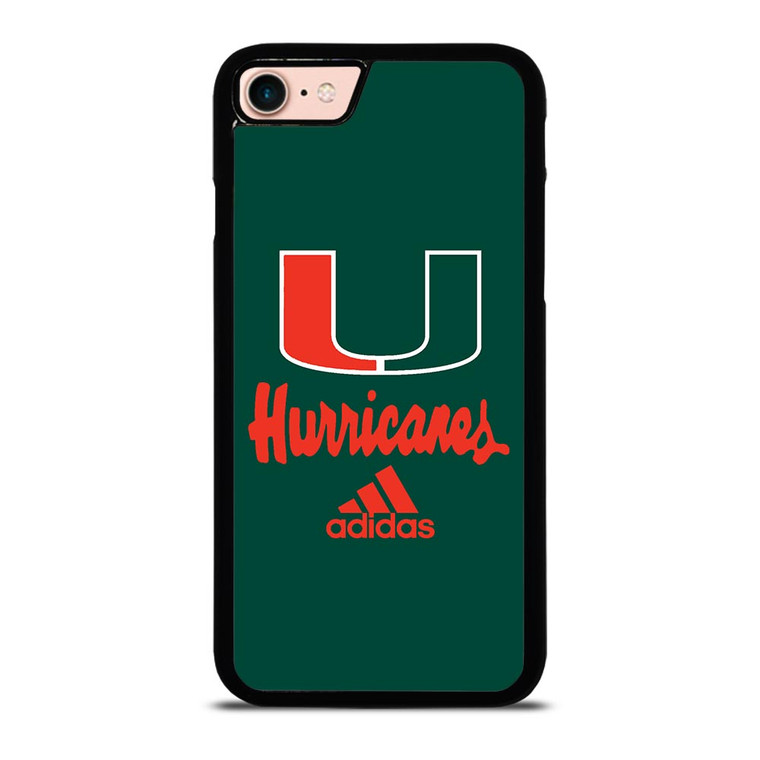 MIAMI HURRICANES GREEN LOGO iPhone 8 Case