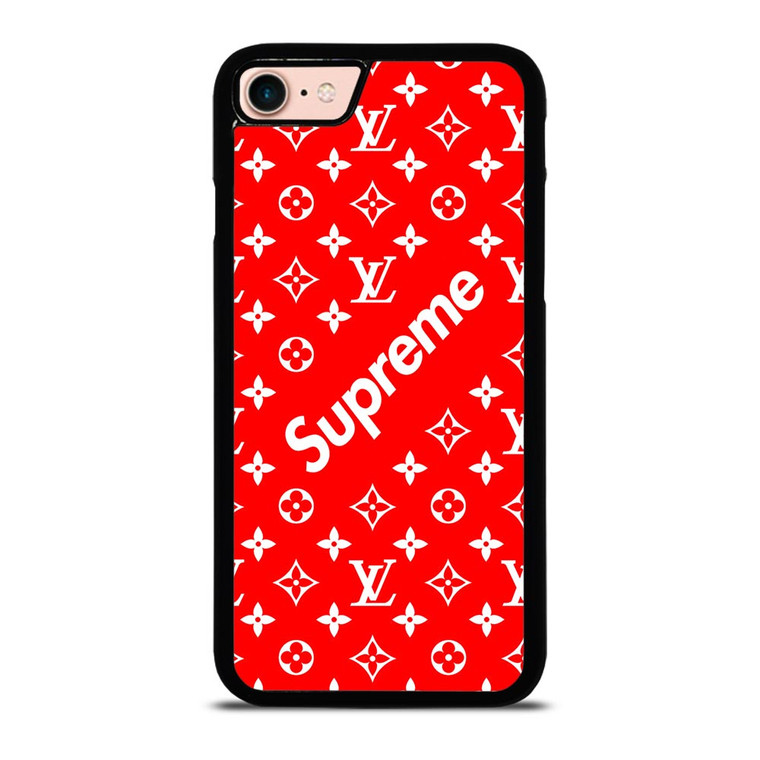 NEW SUPREME RED PATTERN iPhone 8 Case