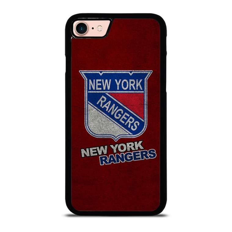 NEW YORK RANGERS SUEDE TEXTURE iPhone 8 Case