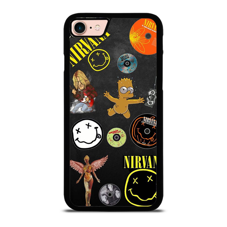 NIRVANA BAND COLLAGE iPhone 8 Case