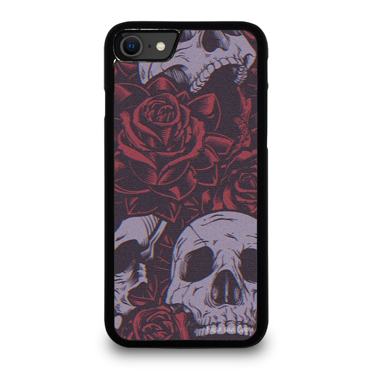 BLACK SKULLS AND ROSES iPhone SE 2020 Case
