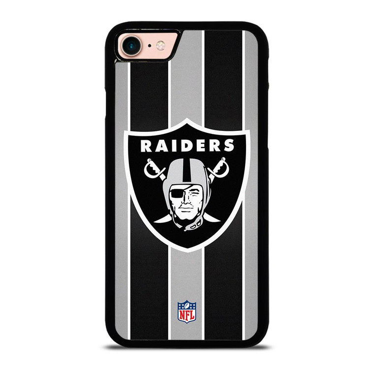 OAKLAND RAIDERS STRIPE LOGO iPhone 8 Case