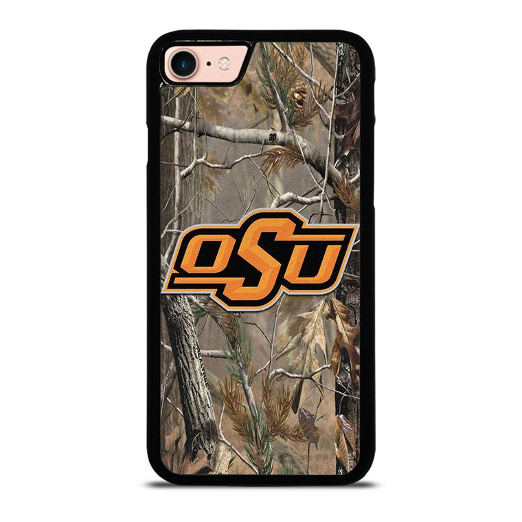 OKLAHOMA STATE UNIVERSITY CAMO LEAF iPhone 8 Case