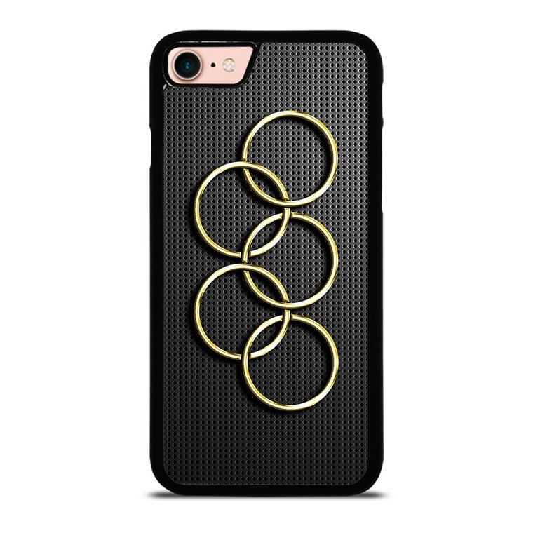 OLYMPIC RINGS GOLD CARBON iPhone 8 Case