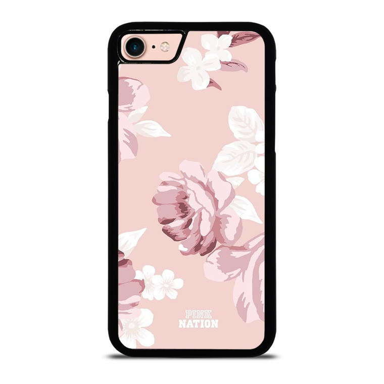 PINK VICTORIA'S SECRET FLOWER iPhone 8 Case