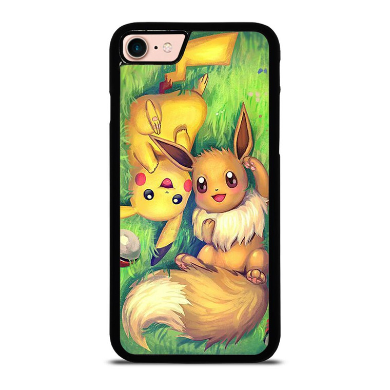 POKEMON EEVEE AND PIKACHU iPhone 8 Case