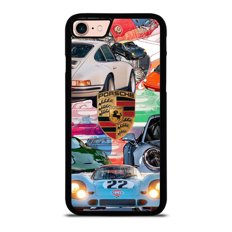 PORSCHE COLLAGE POSTER iPhone 8 Case