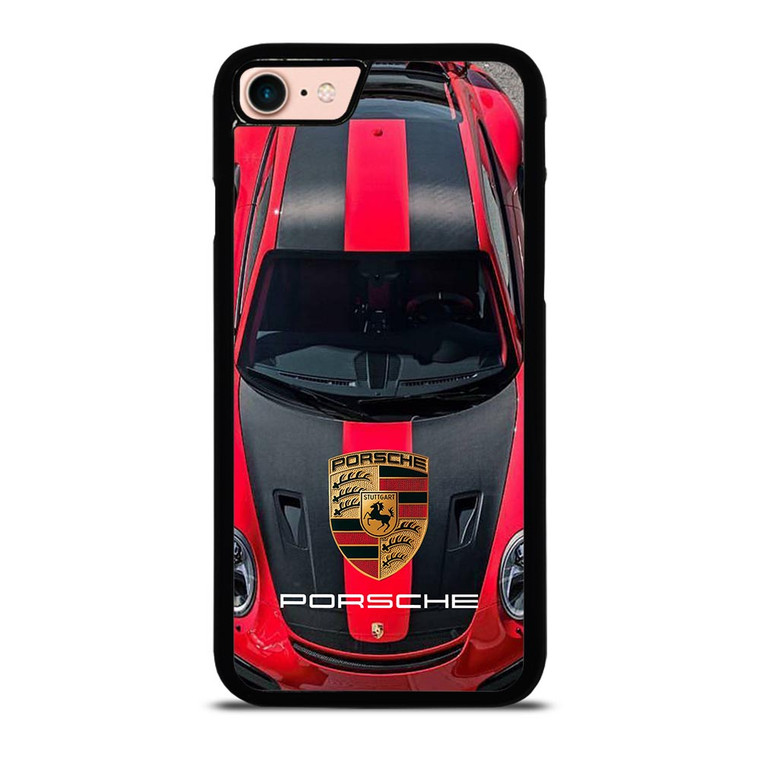 PORSCHE RED CAR LOGO iPhone 8 Case