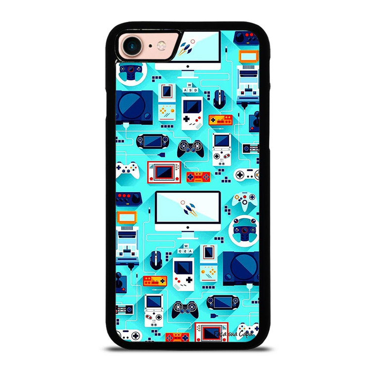 RETRO GAME FAMOUS CONSOL iPhone 8 Case