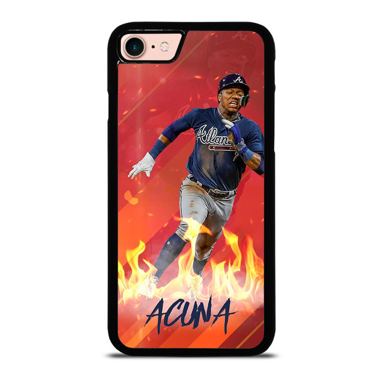 RONALD ACUNA JR ATLANTA BRAVES BASEBALL MLB iPhone 8 Case RONALD ACUNA JR ATLANTA BRAVES BASEBALL MLB iPhone 8 Case
