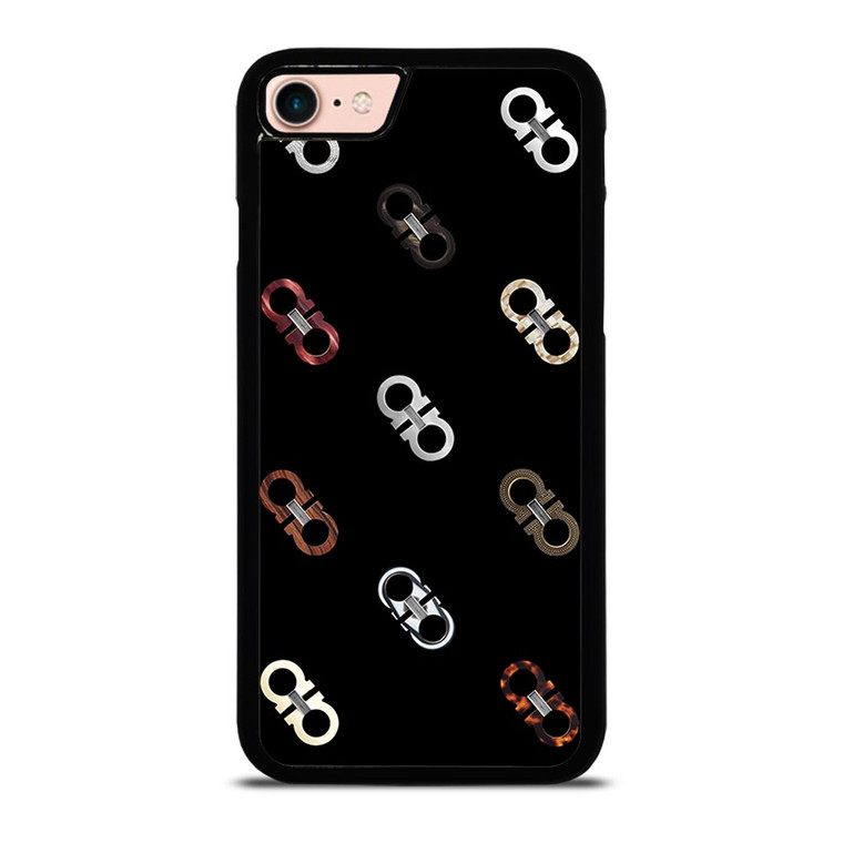 SALVATORE FERRAGAMO LOGO PATTERN iPhone 8 Case
