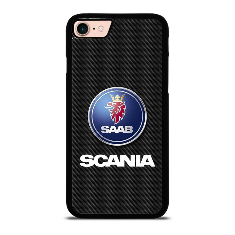 SCANIA TRUCK SAAB CARBON LOGO iPhone 8 Case