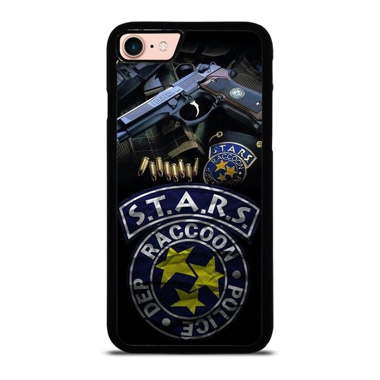 STARS RACCOON POLICE DEP BADGE 2 iPhone 8 Case