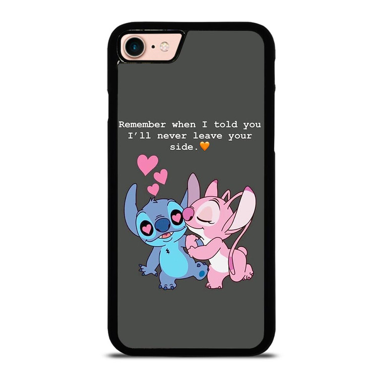 STITCH AND GIRLFRIEND LOVE QUOTE iPhone 8 Case