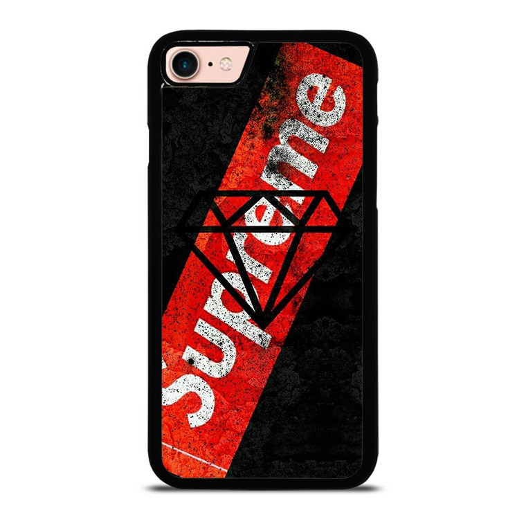 SUPREME X DIAMOND SUPPLY CO BLACK iPhone 8 Case