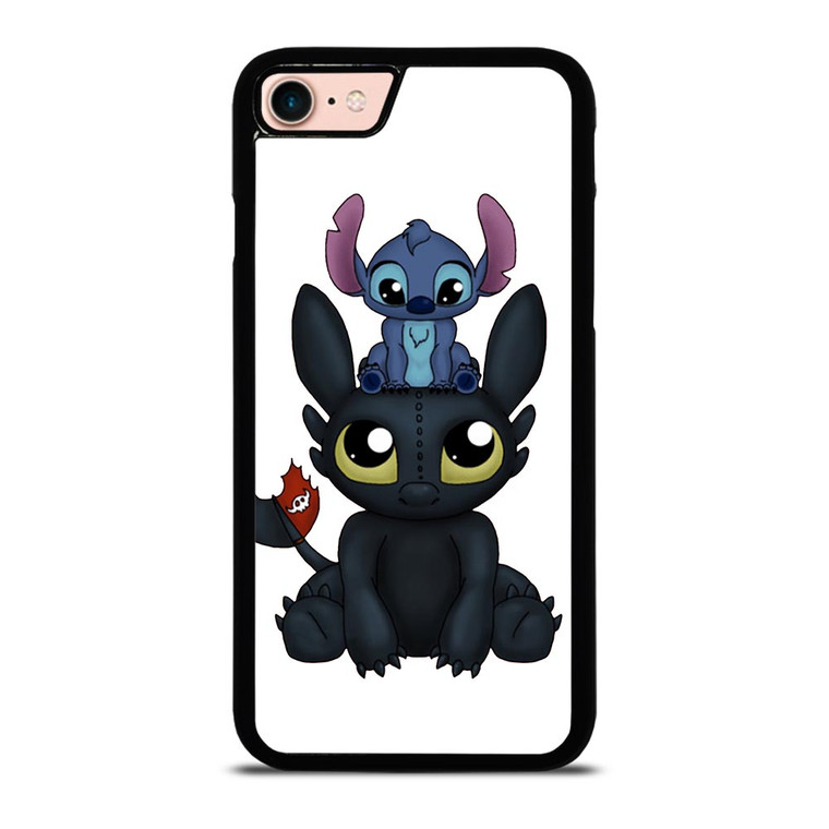 TOOTHLESS AND STITCH CARTOON iPhone 8 Case