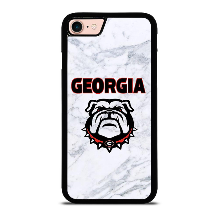 UGA GEORGIA BULLDOGS MARBLE LOGO iPhone 8 Case