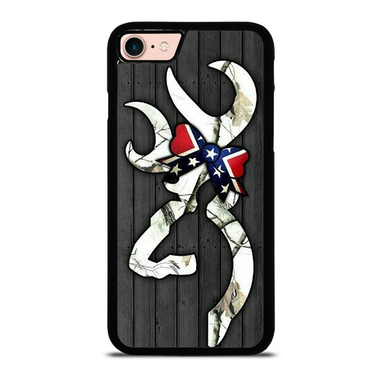 WOODEN CAMO BROWNING LOGO iPhone 8 Case