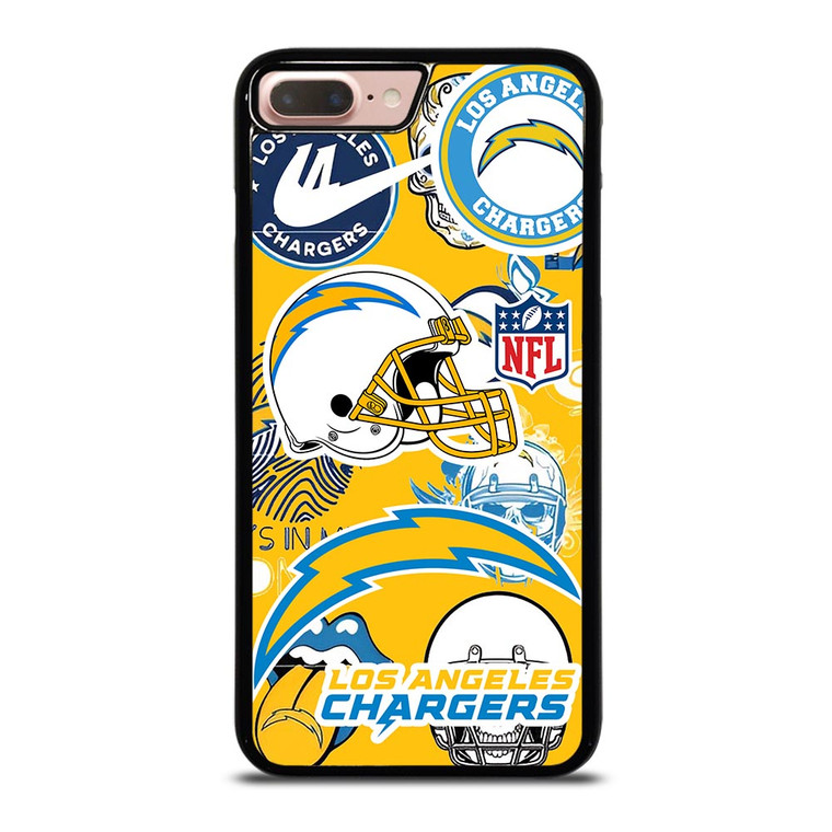 LOS ANGELES CHARGERS NFL STICKER BOMB iPhone 8 Plus Case