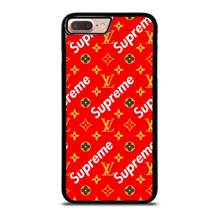 NEW SUPREME RED GOLD PATTERN iPhone 8 Plus Case
