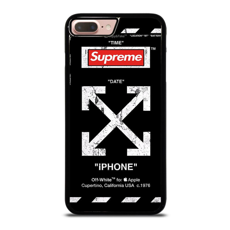 OFF WHITE BLACK SUP iPhone 8 Plus Case