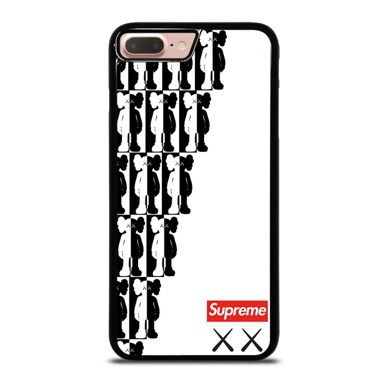 SUPREME KAWS BLACK WHITE iPhone 8 Plus Case