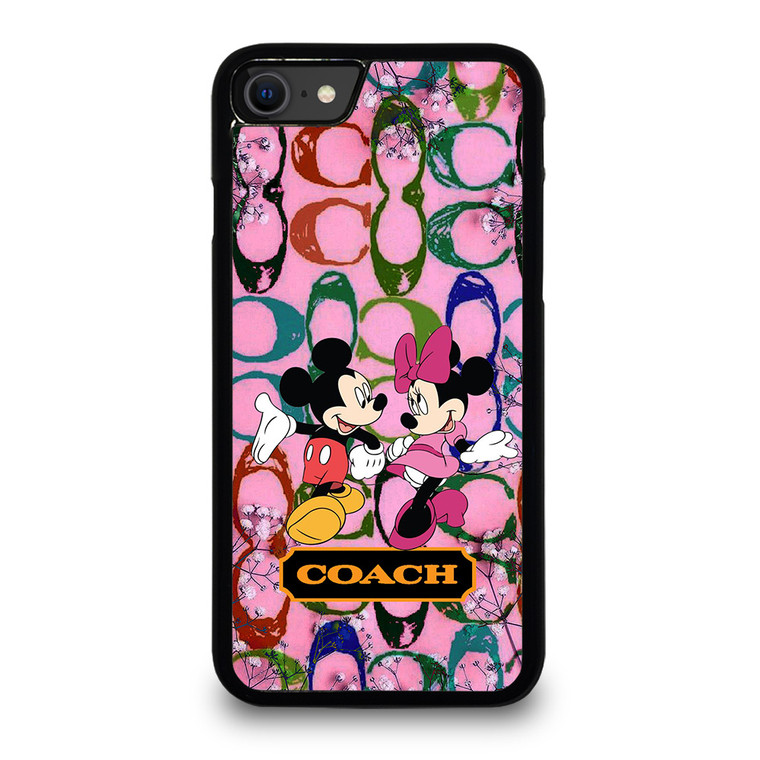 COACH PINK MICKEY MINNIE iPhone SE 2020 Case