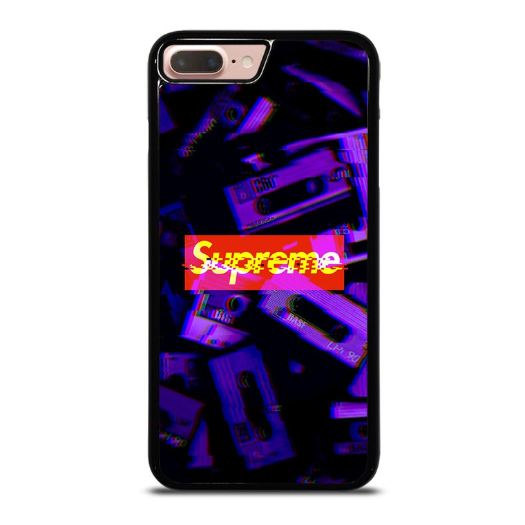 SUPREME PURPLE CASSETTE GLITCH iPhone 8 Plus Case