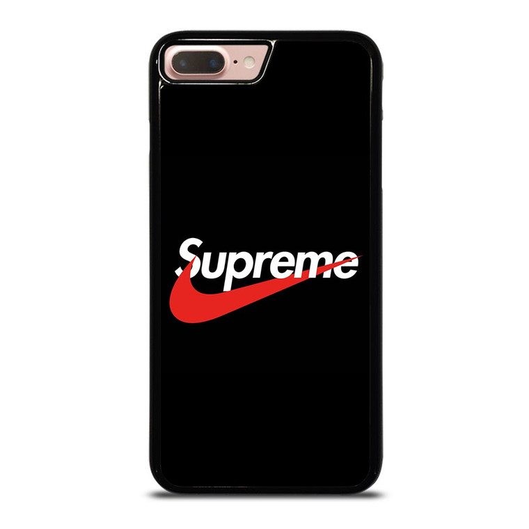 SUPREME X NIKE BLACK LOGO iPhone 8 Plus Case