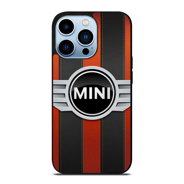 MINI COPER LOGO BLACK RED STRIPES iPhone 13 Pro Max Case