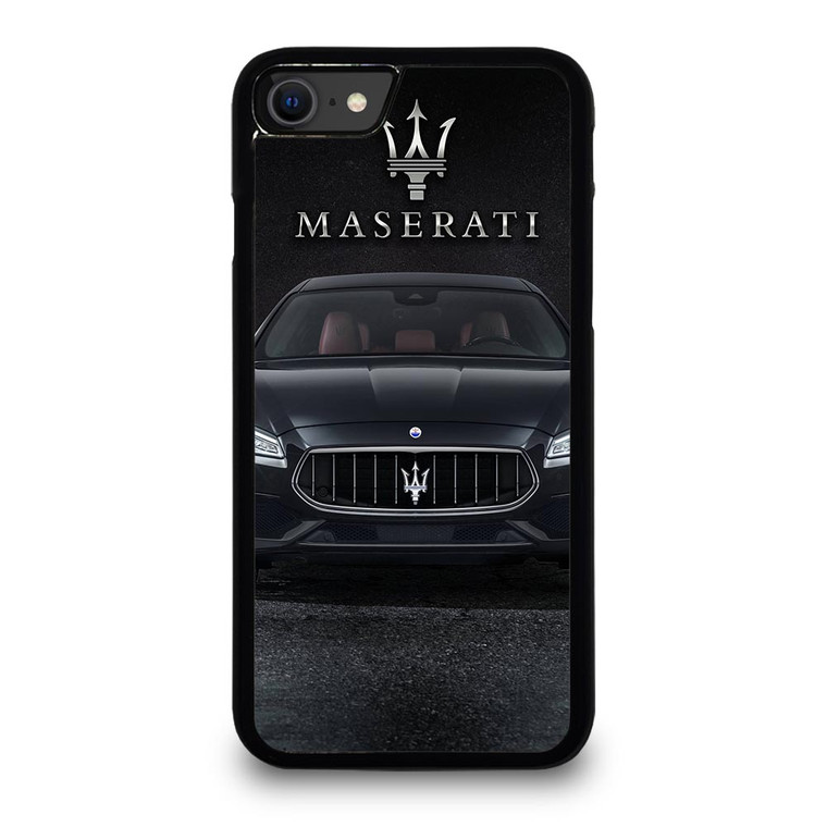 MASERATI CAR BLACK LOGO iPhone SE 2020 Case