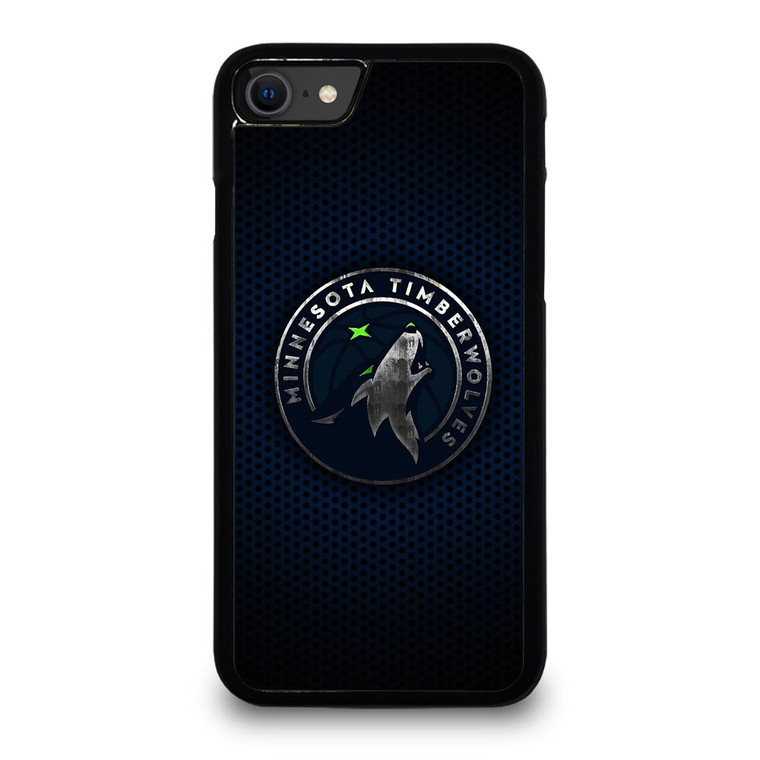 MINNESOTA TIMBERWOLVES BLUE CARBON iPhone SE 2020 Case
