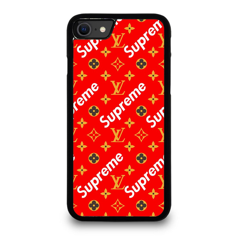 NEW SUPREME RED GOLD PATTERN iPhone SE 2020 Case