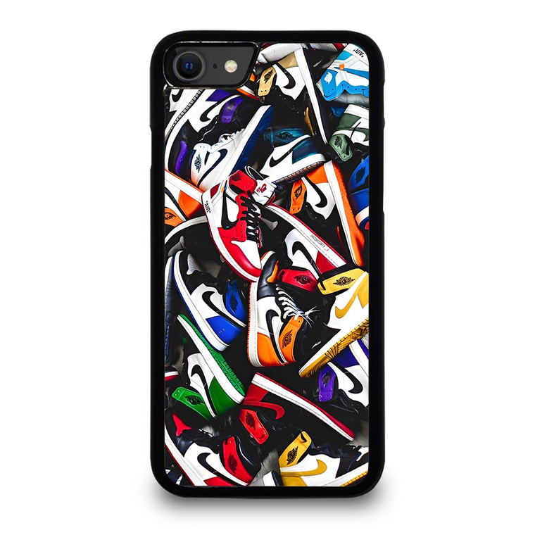 NIKE AIR JORDAN SNEAKERS COLLAGE iPhone SE 2020 Case