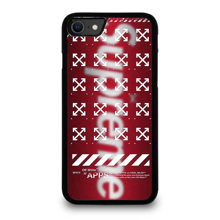 OFF WHITE X SUPREME LOGO BLUR iPhone SE 2020 Case