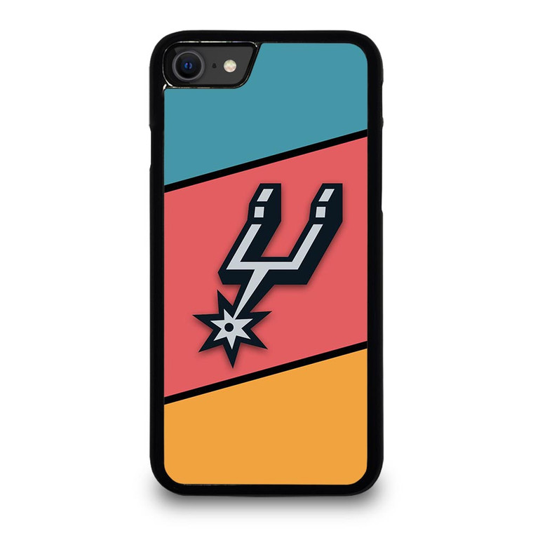 SAN ANTONIO SPURS COLORFUL LOGO iPhone SE 2020 Case