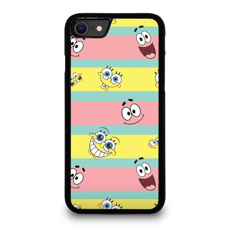 SPONGEBOB PATRICK CUTE STRIPE iPhone SE 2020 Case