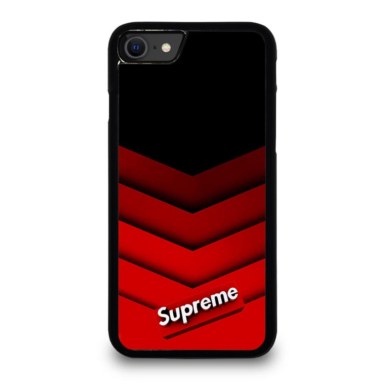 SUPREME RED PATTERN iPhone SE 2020 Case