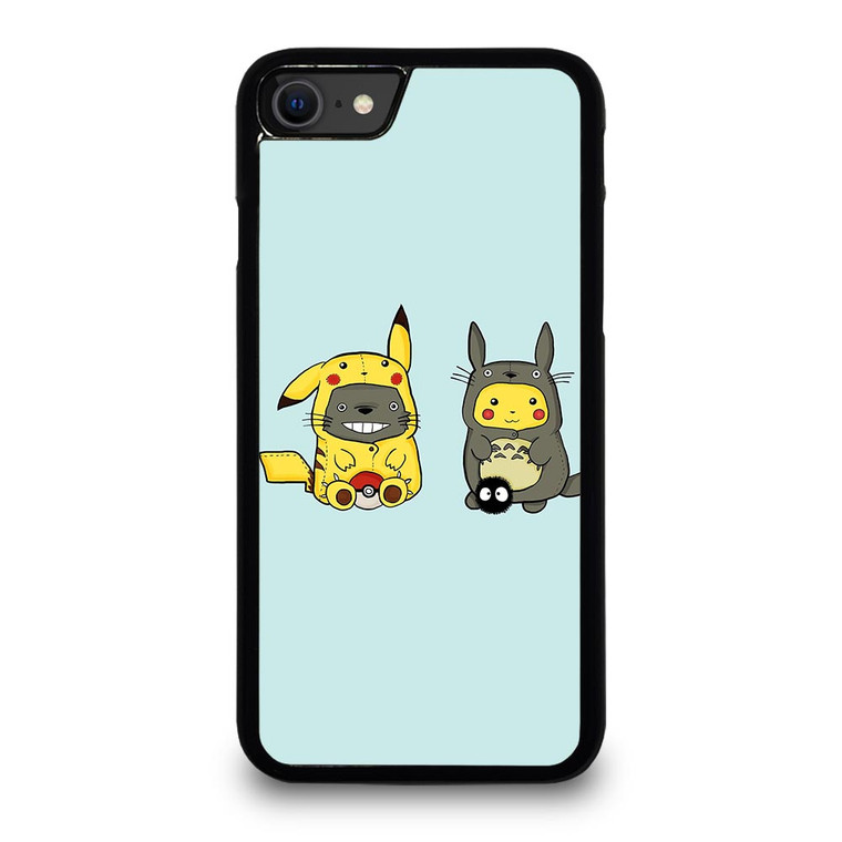 TOTORO X PIKACHU CARTOON iPhone SE 2020 Case