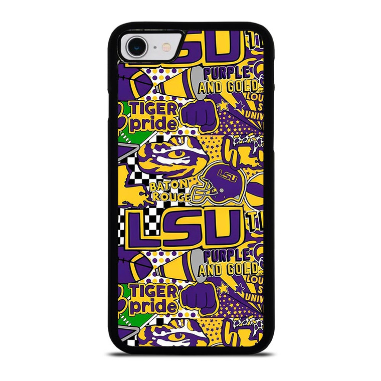 LSU Tigers UNIVERSUTY COLLAGE iPhone SE 2022 Case