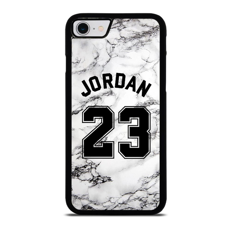 MICHAEL JORDAN 23 WHITE MARBLE iPhone SE 2022 Case